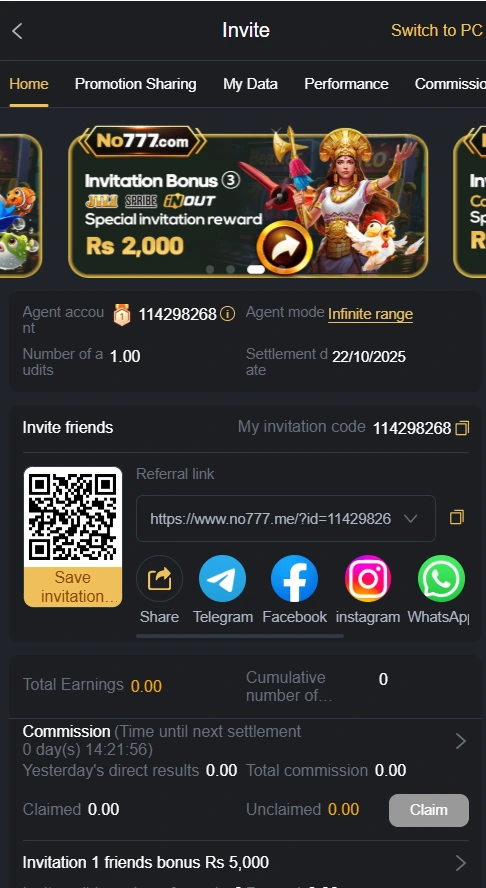 Download NO777 Game for online earning